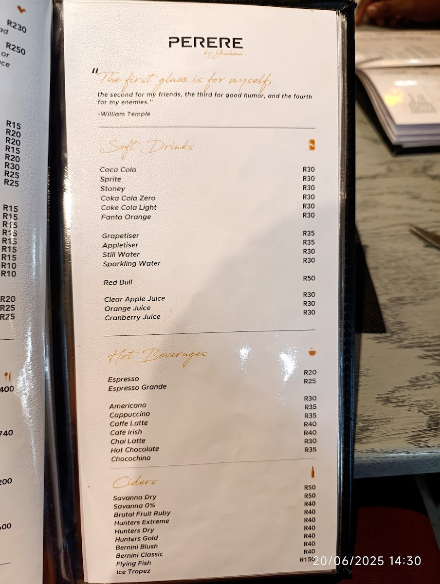 Menu Perere Polokwane-8